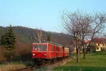 Schon etwas �lter ist dieses Bild vom T3 in Gernrode ! Eigentlich hab ich auf einen anderen Zug gewartet und das ist nur ein Zufallstreffer !