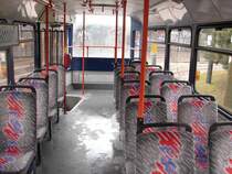 So sieht eine alte Tatra Stra�enabhn von innen aus. Aufgenommen am 23.10.2007 Bratislava hlavn� stanica.