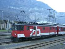 DE 110 001 der Zentralbahn am 03.11.2007. 