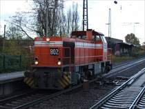 RBH 802 (G1206 1570kW SFT 1997) duchf�hrt solo den Bf Recklinghausen S�d richtung Wanne-Eickel Hbf. 6.11.07