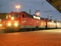 181 207 + 181 222 mit IC 2159 am 07.11.07 in Homburg(Saar).