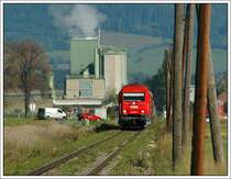2016 094 und 054 bespannten am 13.9.2007 den G 56553. Die Aufnahme entstand kurz nach der Ausfahrt aus Wei�kirchen in der Steiermark.