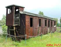 Preu�. Abteilwagen, III. Classe, Baujahr: 1899, Hersteller: Wegmann, Cassel (Originale Aufschrift). Bochum-Dahlhausen. 15.05.2005.