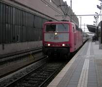 Lok 181 224-7 wird am 05.11.07 mit IC 435 im Bahnhof von Luxemburg bereitgestellt zur Fahrt nach Norddeich Mole. Abfahrt 10.24 Uhr Ankunft in Norddeich Mole 18.04 Uhr.   