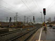 Bahnhof B�blingen Blick gen Stuttgart am 11.11.07