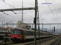 RABDe 510 016 als Reserve abgestellt beim HB Z�rich am 11.11.07