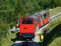 BRB - Personenzug mit Diesellok Hm 2/2 11 Unterwegs zum Gipfelbahnhof auf dem Brienzer Rothorn am 13.09.2007