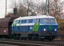 Die V160 der NIAG sieht richtig klasse aus in dem blau. Das Foto stammt vom 21.11.2007