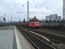 185 270 mit einem G�terzug am 22.11.2007 durch G�ttingen (HG) Richtung Eichenberg (HEBG)