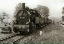 BR 941296 unterwegs nach Weimar auf der Ilmtalbahn, 1988