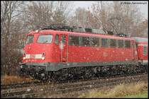 110 484-3 bringt am 26.11.07 RB 37156 von Donauw�rth nach Aalen, aufgenommen in Aalen-Hofen.