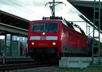 120 157 beim wegsetzen vom IC nach Hamburg am 12.11.07 im Rostocker Hbf