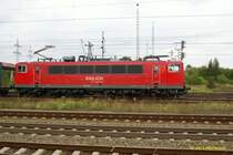 2.09.2007: Br 155 132-4 beim durchfahren des Lehrter G�terbahnhofs.