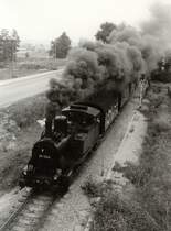 BR 89 auf der Traditionsbahn Erfurt-West kurz vor dem Hp. Erfurt - Berliner Strasse, ca 1985