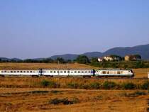an dieser Stelle habe ich schon viel Zeit verbracht. Es sind immer wieder andere Einstellungen m�glich. Hier eine E402 mit einem Treno Notte im Abendlicht.