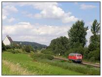 225 803, die ehemalige 218 003 in Aulendorf.