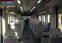 Inneneinrichtung BR 463  Civia , die Stationsanzeige und andere Informationen erfolgen �ber die Monitore links oben und rechts im Hintergrund, aufgenommen am 30.11.2007.