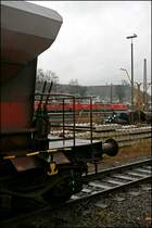 Abgestellte RAILION Loks in Kreuztal aus einer anderen Perspektive. (01.12.07)