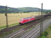 Ebenfals am 31.07.04 konnte ich in Retzbach-Zellingen eine 189er von Railion knippsen