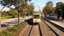 Hist. 
Strassenbahnzug unterwegs nach Falkenberg, Aufnahme 23.9.2007