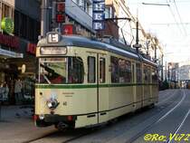 Wagen 40 der Verkehrshistorischen AG der BOGESTRA in der Wittener Fussg�ngerzone. 17.12.2007
