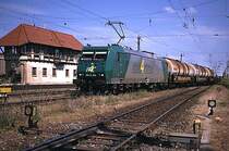 185 CL 006 f�hrt mit Dg80034 in Nordhausen zum Personalwechsel ein