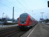 Nachschuss RE 4713 mit Zuglok 146 237-3 in St.Georgen 18.12.07
