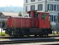 SBB - Rangierlok Tm 2/2 8780 im Bahnhof von Aarberg am 17.09.2007