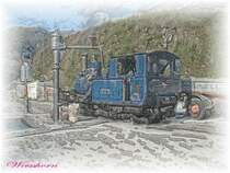 Dampfbahn Furka Bergstrecke, Lok  Weisshorn  in Realp