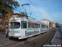 8x-Triebwagen N 808 an der Haltestelle M�nchhofstra�e, 23.10.2003