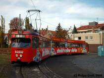 8x-Triebwagen N 815 an der Wendeschleife Frankfurt-Nied, 23.10.2003