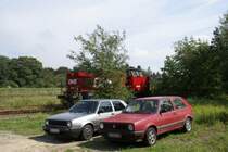 Wer wohl st�rker ist...?
OHE 150007 (G 1205)am 23.08.2007 in St. Michaelisdonn