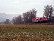 Am Nachmittag des 29.Dezember 2007 fuhr die 218 360-6 mit einem 650er im schlepp die Brenzbahn nach Ulm. Hier bei K�nigsbronn.