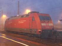 101 134-5 PEP stand am 18.11.2007 im Leipziger Hauptbahnhof auf Gleis 21a abgeb�gelt.