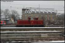 Ein Mitzieher von 364 858-1, welche am 27.12.07 im Ulmer Hbf rangiert.
