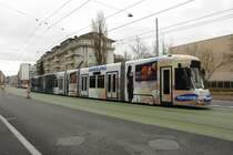 Be 6/8 864 Samsung vers l'arr�te de Vieussieux � Gen�ve le 04 d�cembre 2007