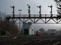 eine 648 f�hrt von Bad Harzburg nach Kreiensen aus dem Bahnhof Bad Harzburg (27.12.2007)