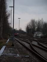 Und da f�hrt sie davon 218 447 auf dem Weg nach Hannover Hauptbahnhof (Bad Harzburg) (27.12.2007)
