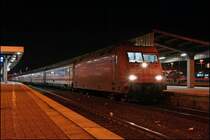 Auf Deutschlandtour ist die 101 011, die hier mit dem InterCity 2012  ALLG�U , von Oberstdorf nach Leipzig, in Dortmund einen 23 Min�tigen Halt einlegt.