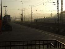 Impressionen vom Koblenzer Hbf.Das Bild habe ich gegen 15Uhr gemacht,auch wenn es sp�ter scheint.20.12.07 