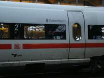 Der f�r die DSB umgebaute ICE-TD mit dem Namen  K�benhavn  steht am 29.12.2007 Berlin Ostbahnhof.