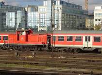 Die 363 155 am 31.10.2007 bei Rangierarbeiten in M�nchen HBF.  