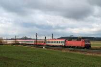 120 155 mit EC 115 vor Mammendorf (04.12.2007)