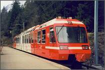 Ein Z800 der SNCF am Grenzbahnhof Le Chtelard Frontire. Archiv 05/99.