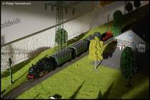 89 006 (Mrklin / Art.-Nr. 3000) am 28.12.07 mit einem Museumszug auf meiner MoBa.