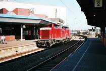 212 034 und 212 343 am 28.7.04 in V�lklingen Saar.