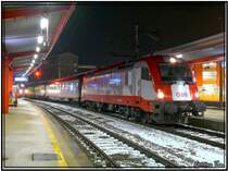 EU-Taurus 1216 226 f�hrt mit EC 156 von Zagreb nach Wien. 
Bruck an der Mur 5.1.2008
