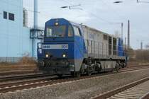 Diesellok 904 (Mak G2000BB) der RBH Logistics GmbH aus dem Baujahr 2001 durchf�hrt am 11.01.2008 als Leerzug Datteln in Westfalen. 
