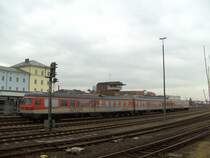 614 006 + 914 003 + 614 005 am 12.01.2008 abgestellt in Weiden i.d. OPf.