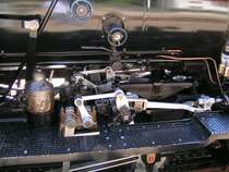 Detailansicht der Dampflok  Breithorn . In der Schweiz sind sogar die Dampfloks sauber! 05.08.07 